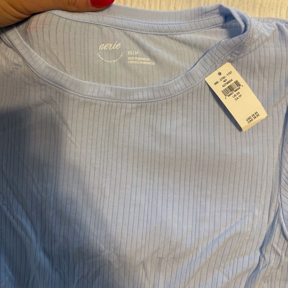 Aerie Superchill Modal Rib Baby T-Shirt - Picture 4 of 4